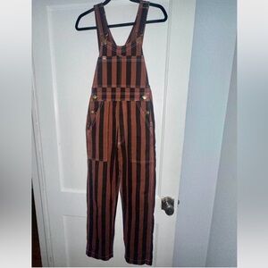 XXS Big Bud Press Fudgsicle & Black Striped Overalls